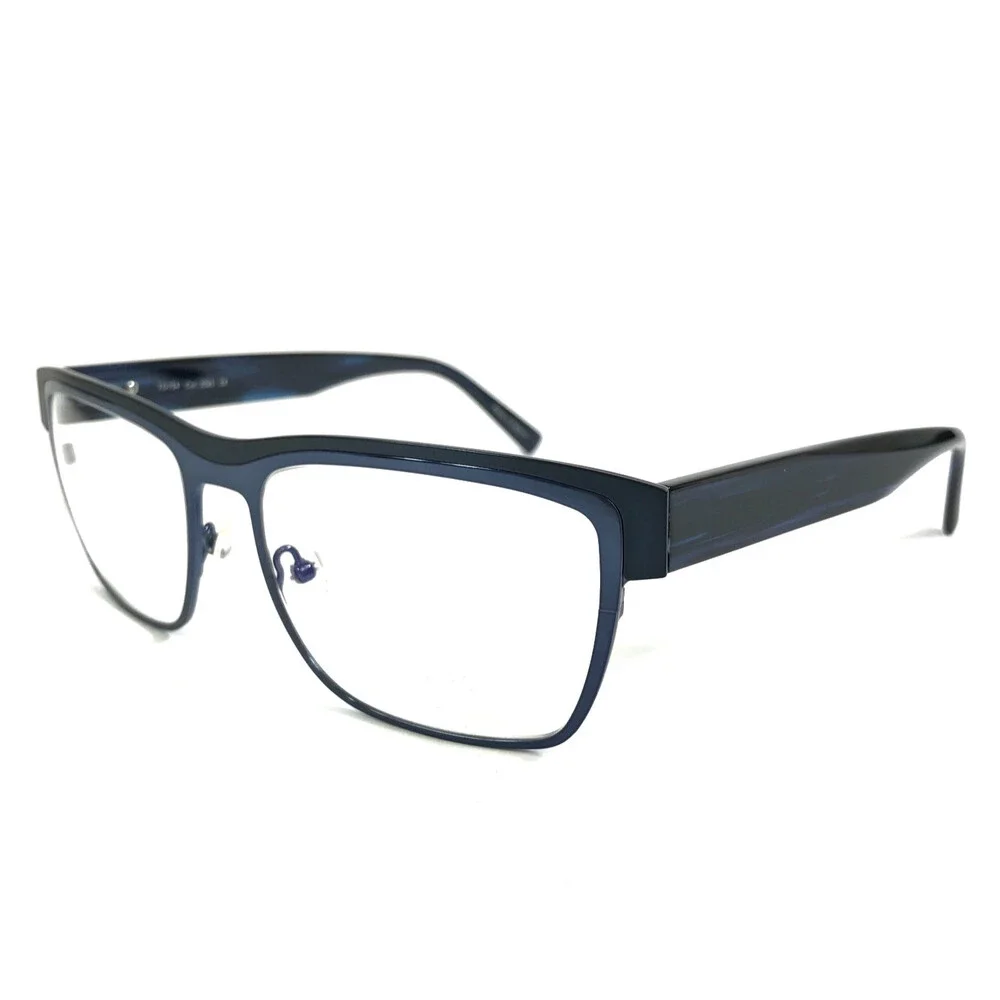 Tom Davies Eyeglasses Frames TD754 Col. 2265 Matte and Polished Blue 57-18-145